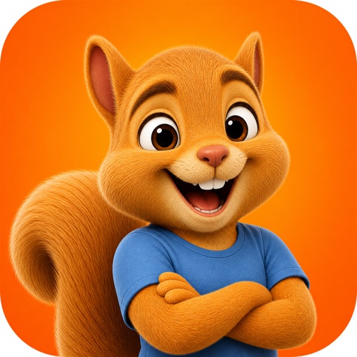 Mascote esquilo do Nutzy